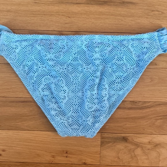Mossimo Multi Color Blue Crochet String Bikini XL - Picture 5 of 7